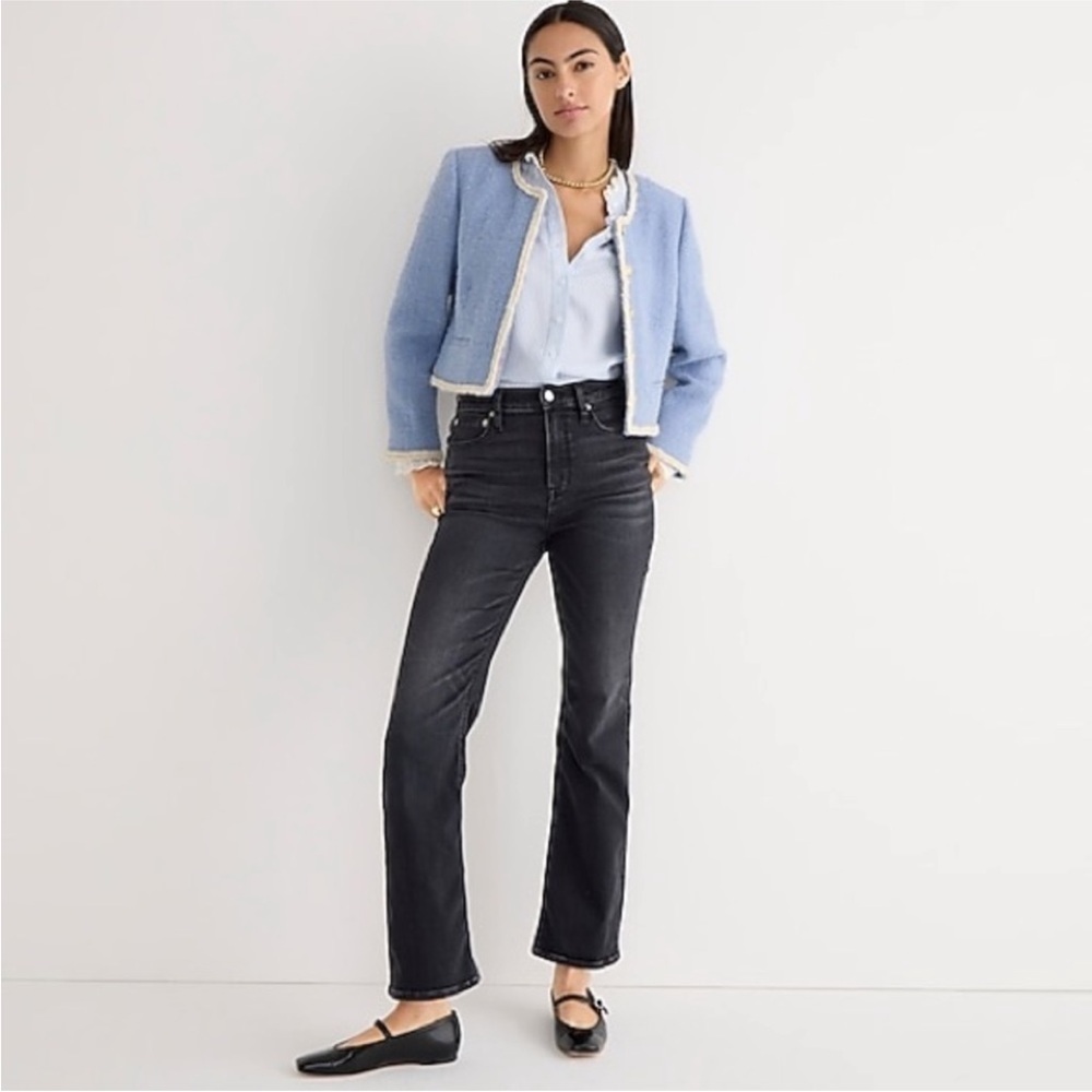 J. Crew High Rise Slim Demi Boot Jeans Size 26